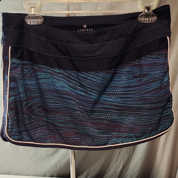 Athleta Navy and Teal Skort - Picture 1 of 8